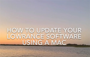 How to update your Lowrance software using a Mac.